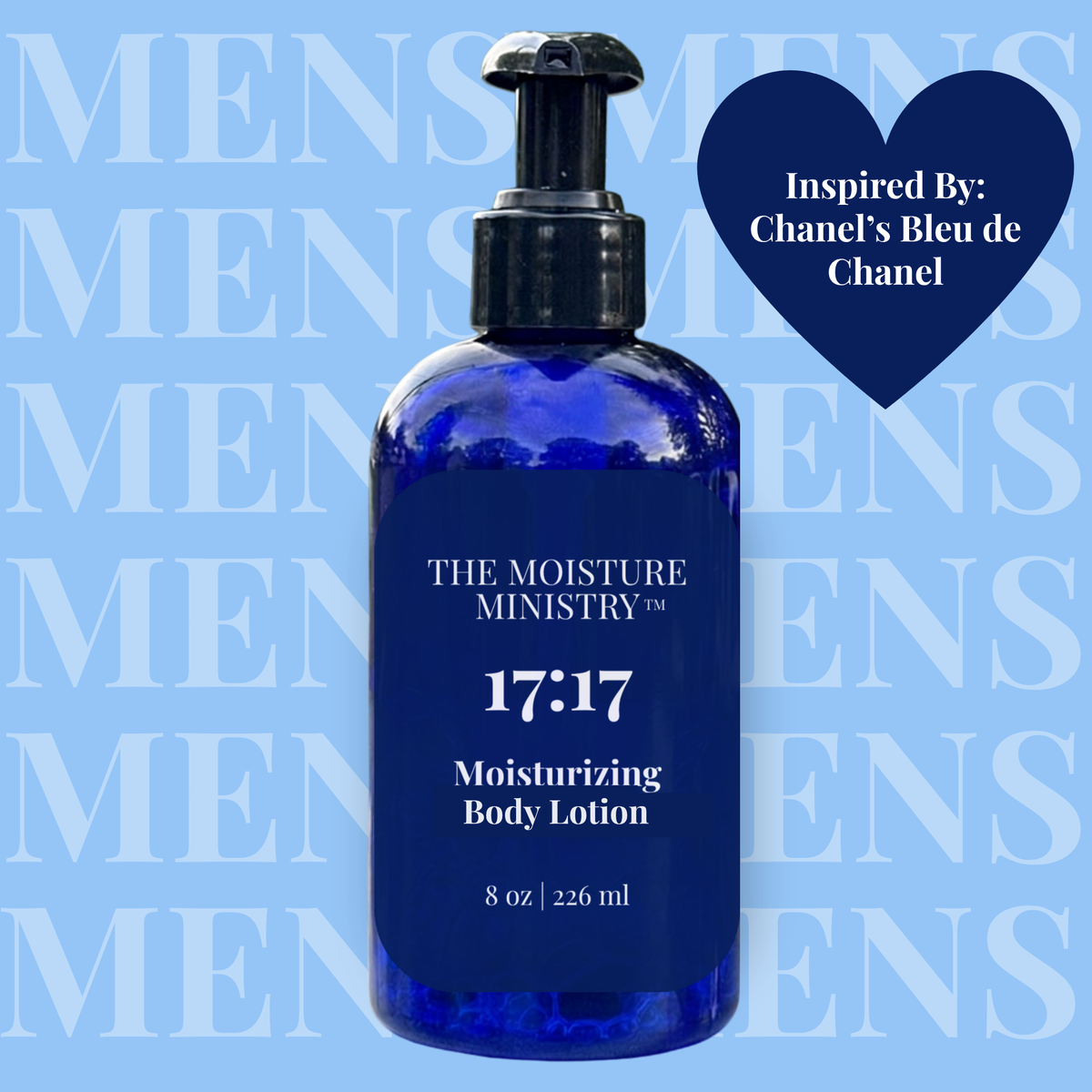 17:17 Body Lotion--Inspired by Chanel’s Bleu de Chanel
